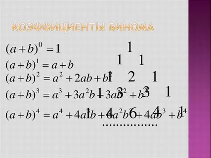 Бином ньютона степени
