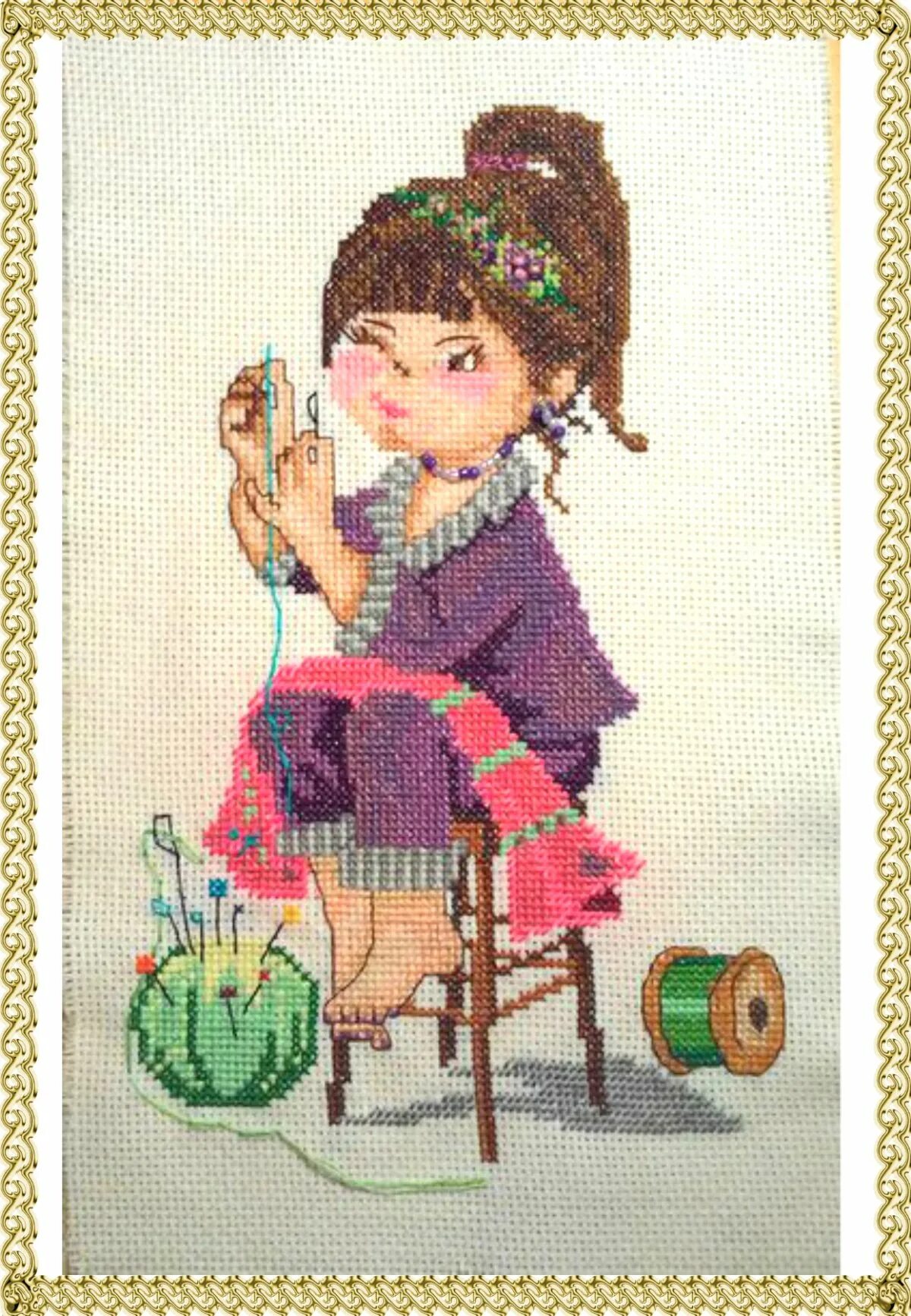 я выучусь шить а может и вышивать