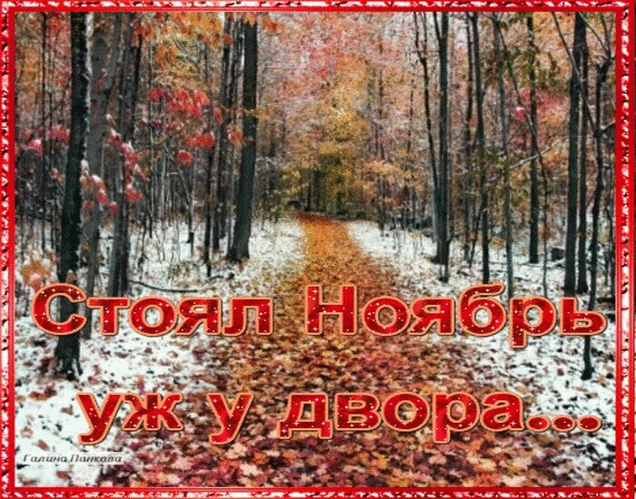 Доброе утро уходящего октября