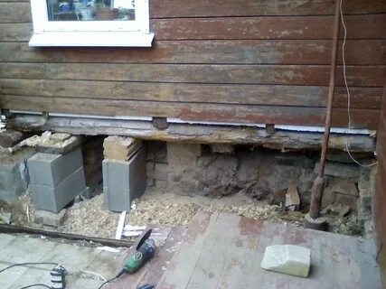 Сделать фундамент под старый дом