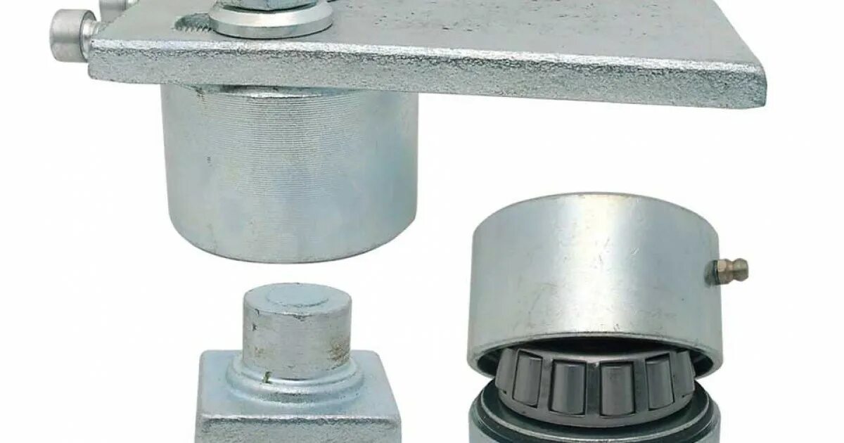 Автоматический стальной шарнир — 800122. Петля IBFM 754. Т-образная деталь стальная ø50/ ø50/ ø50. Петля шарнир на подшипниках.