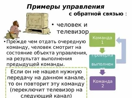 3 примера обратной связи