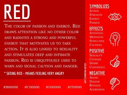 Red Color Meaning - The Color Red Symbolizes Passion and Energy What Do Col...