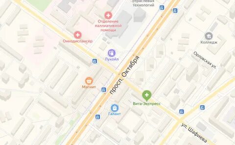 Проспект октября 48 уфа карта
