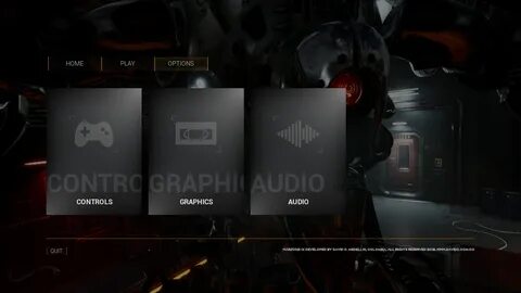 Unreal engine menu