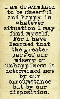I am determined