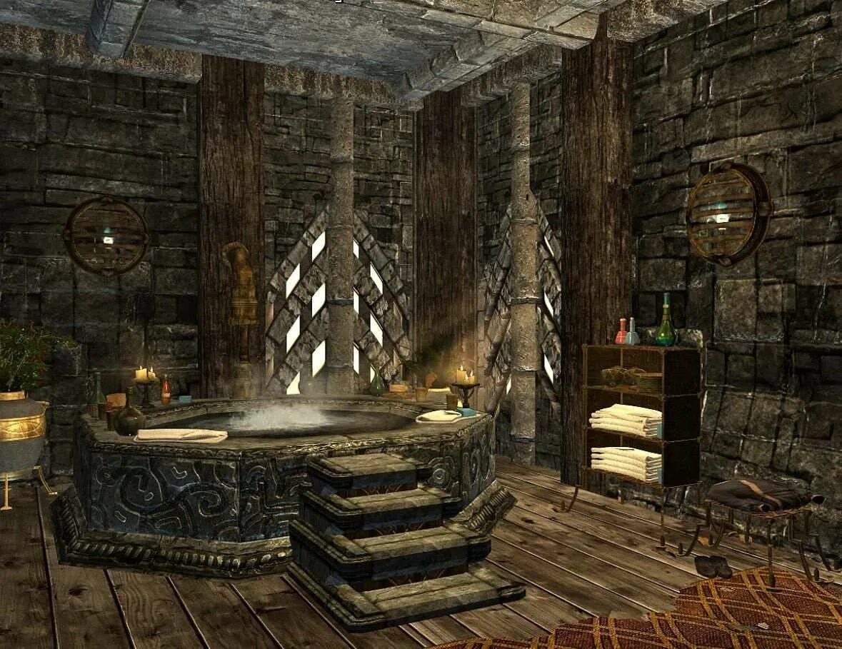 Комната скайрим. Elder scrolls 5: skyrim &quot;дом ледяных костей&quot;. оружейная скайрим hearthfire. скайрим hearthfire дом кухня. зал геймура скайрим.
