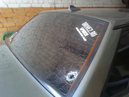 Установка заднего стекла