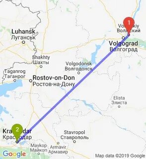 Расстояние между волжским