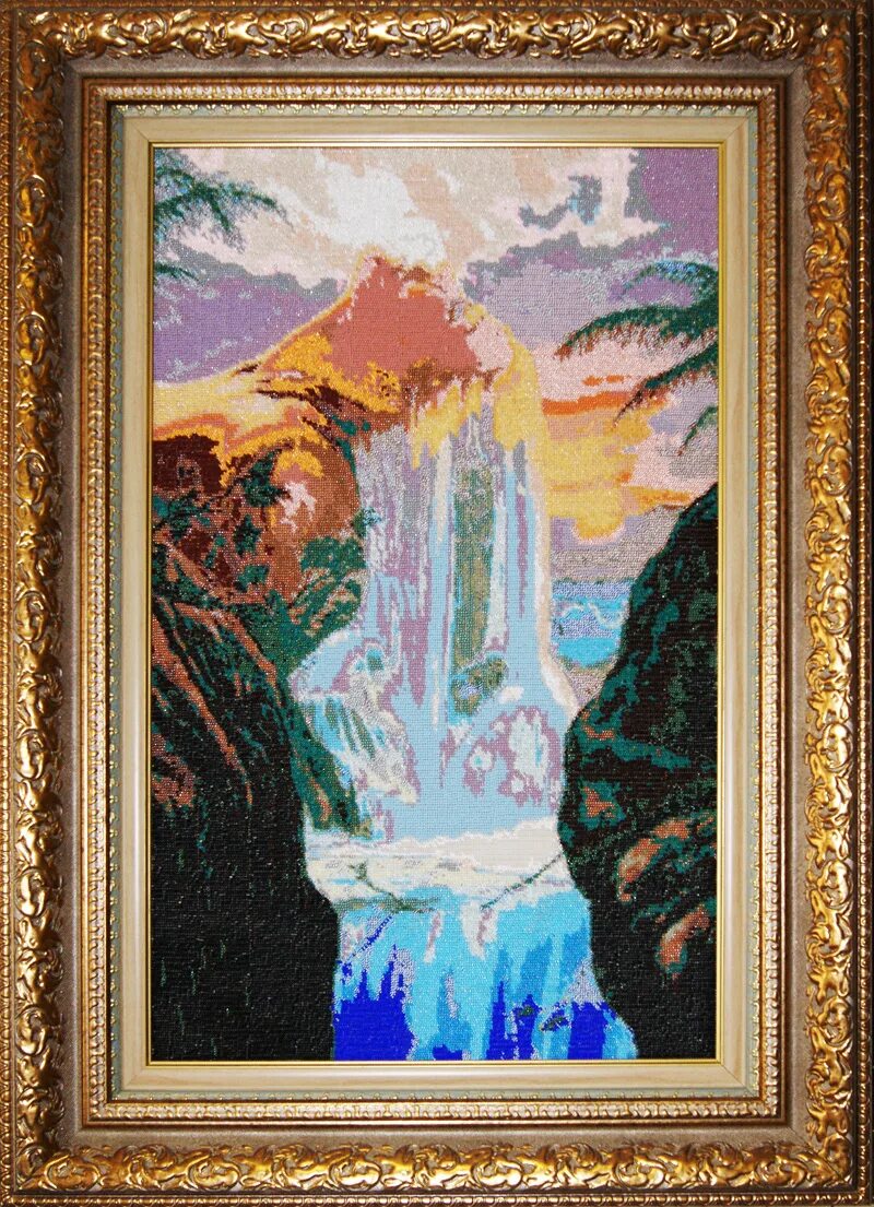 набор для вышивания бисером полная зашивка. ткань цветочный нектар. наборы для вышивания бисером с полной зашивкой больших размеров. скатерть самобранка империя бисера. шишкина 30х44.