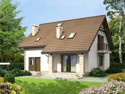 Проект дома из газобетона простые