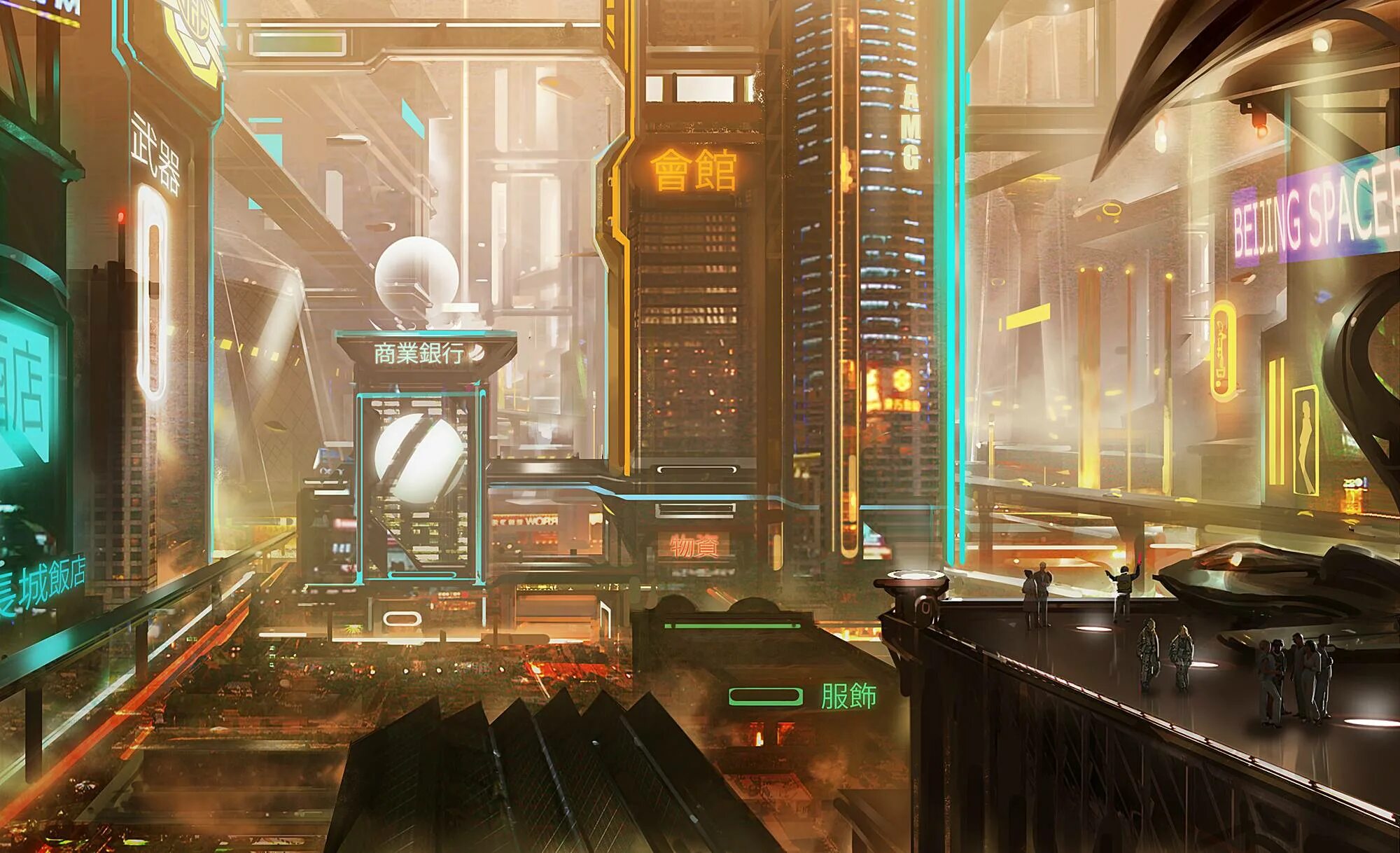 Robot city. Город будущего в стиле Cyberpunk. Cyberpunk 2077 архитектура. Cyberpunk Art City зеленый. Cyberpunk 2077 торговый центр.