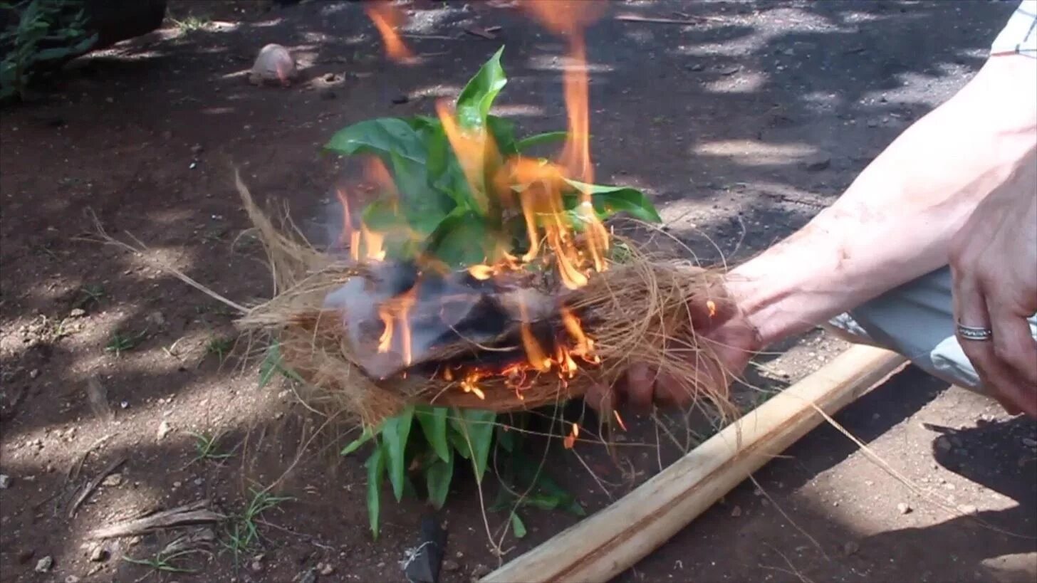 Добыть огонь с помощью