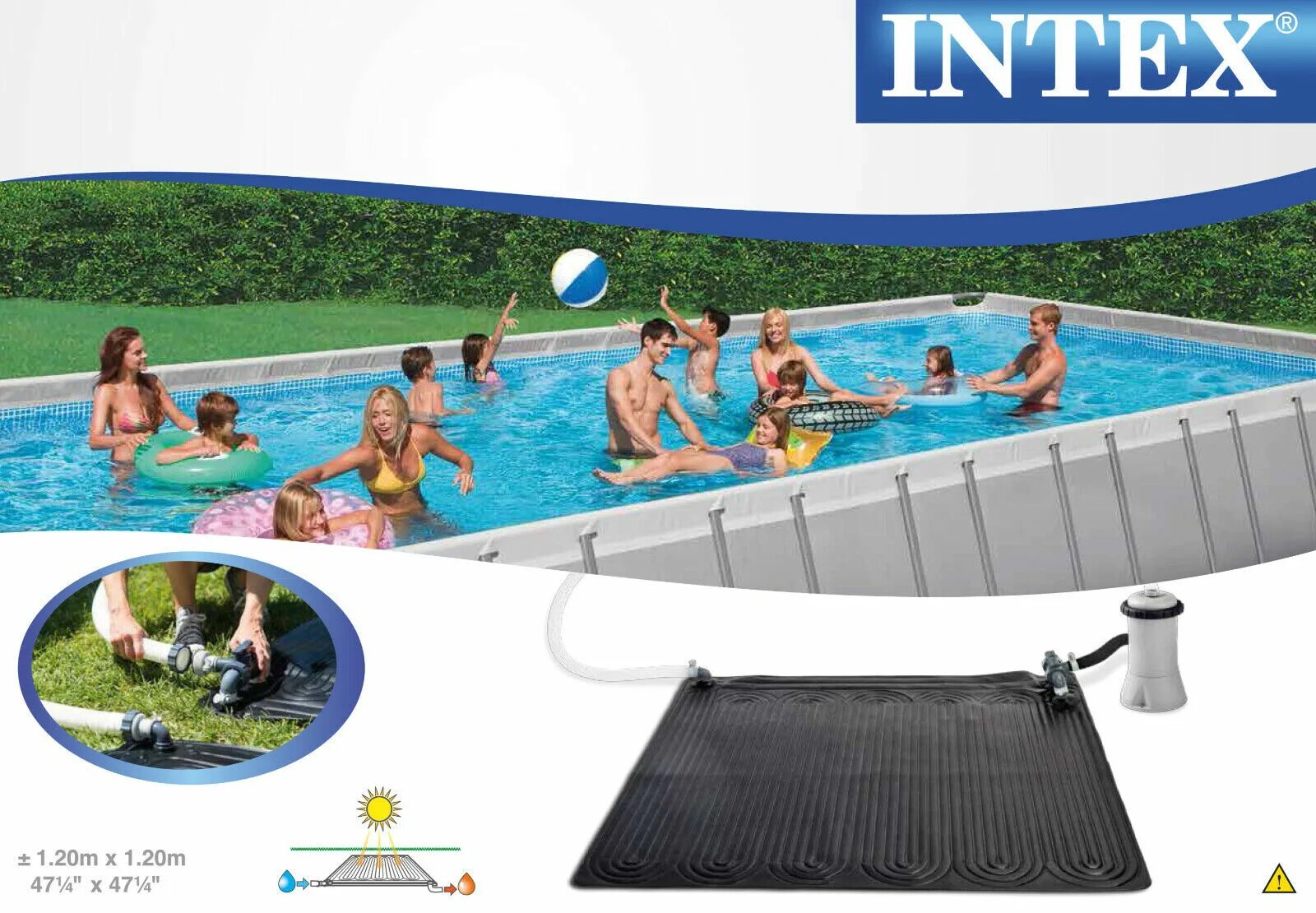 Плавающий нагреватель для бассейна. Водонагреватель солнечный intex 28685. водонагреватель для бассейна intex eco-friendly solar heating mat 28685. коврики для нагрева intex 28685. solar mat 28685.