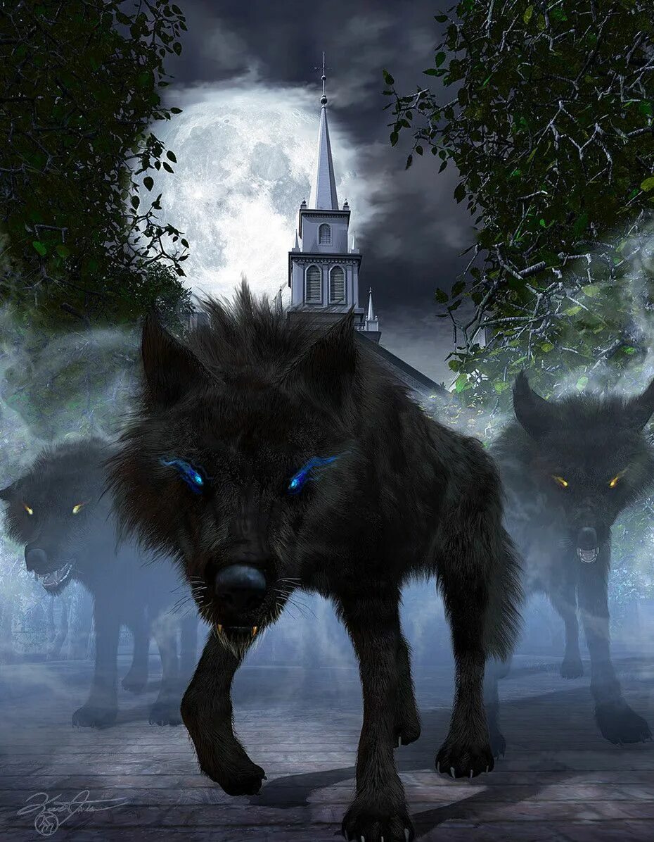 Волки оборотни фэнтези. Дарк Вольф фэнтези. Волк фэнтези. Мистические волки. Черный волк.