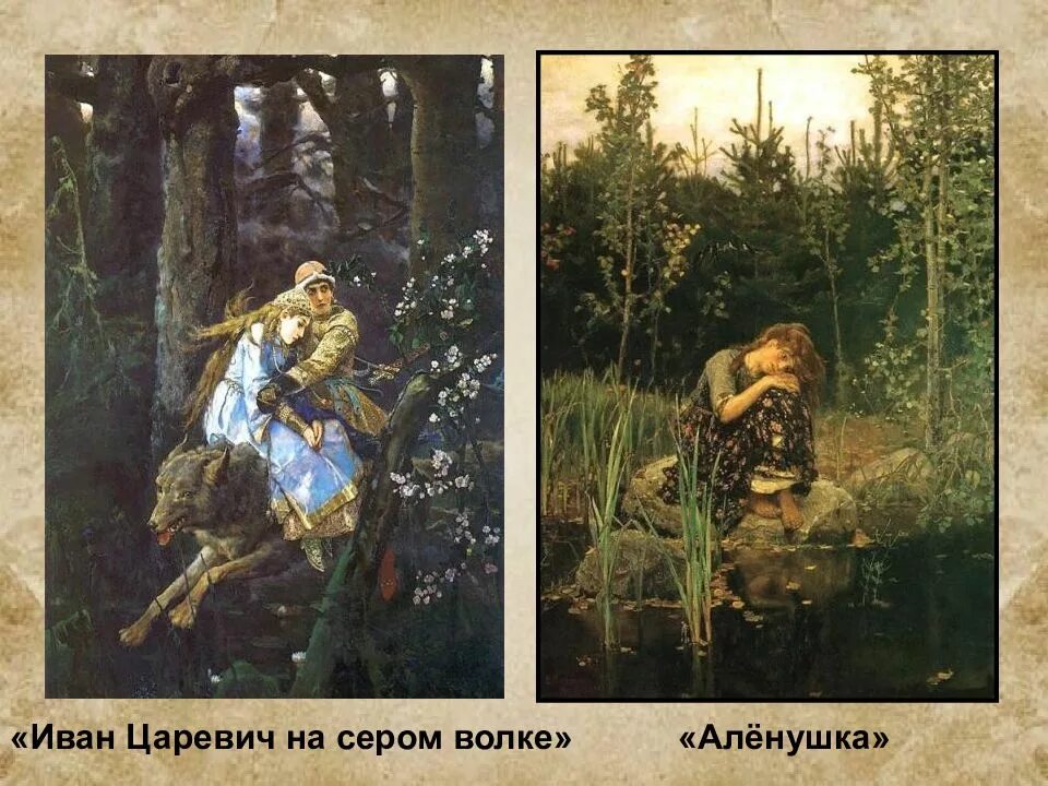 Алёнушка картина Виктора Васнецова.