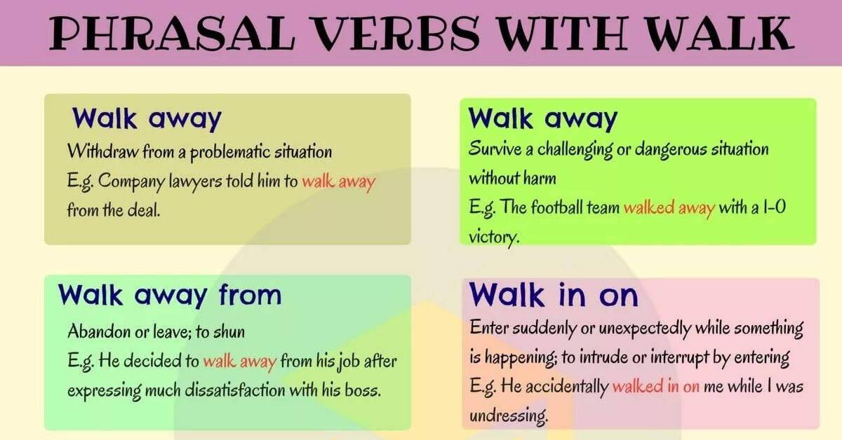 Walk время глагола. Phrasal verb walk. Phrasal verbs with walk. Walk Фразовый глагол. Walk on Фразовый глагол.
