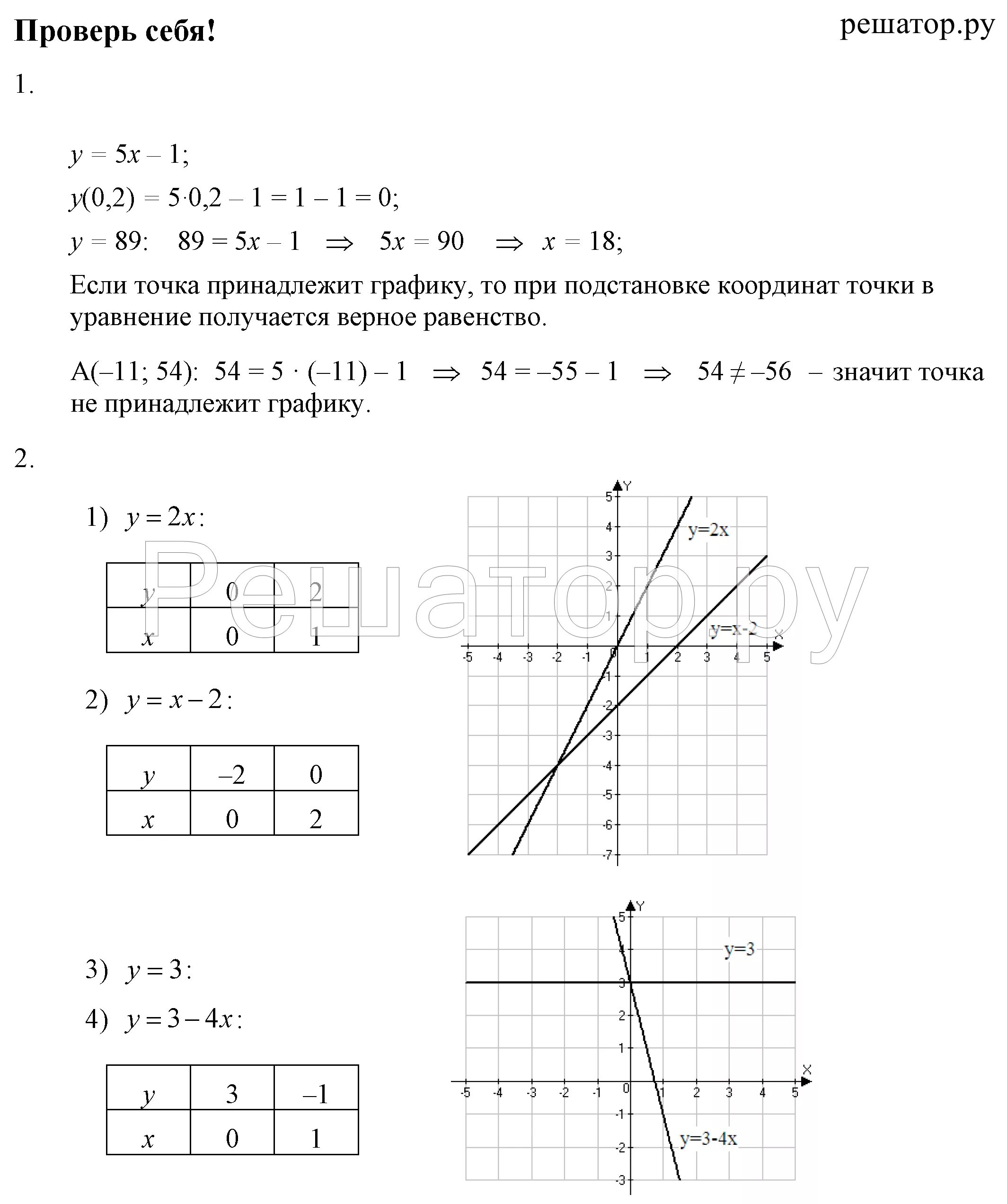 Алгебра 7 класс Колягин функция. Алгебра Колягин 7 класс стр 211. Алгебра 7 класс проверь себя. Колягин учебник 7 класс читать