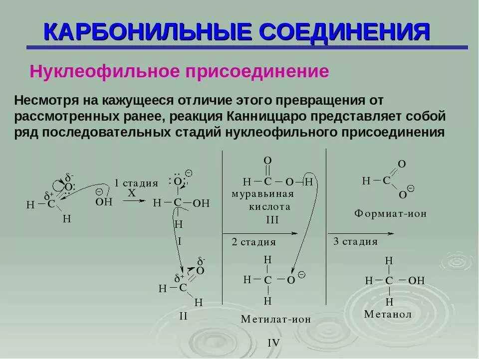 Карбонильные соединения классы