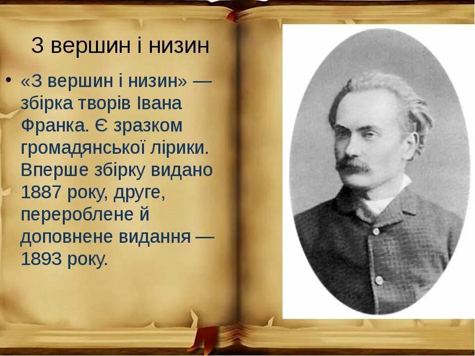 Аналыз Збырки З Вершин Ы Низин Франка
