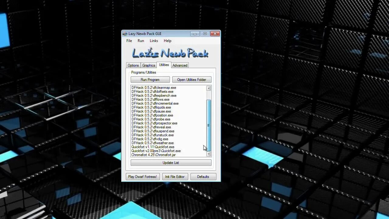 Lazy init. Lazy newb pack. dwarf fortress lazy. dwarf fortress main menu. ultra lazy pack.