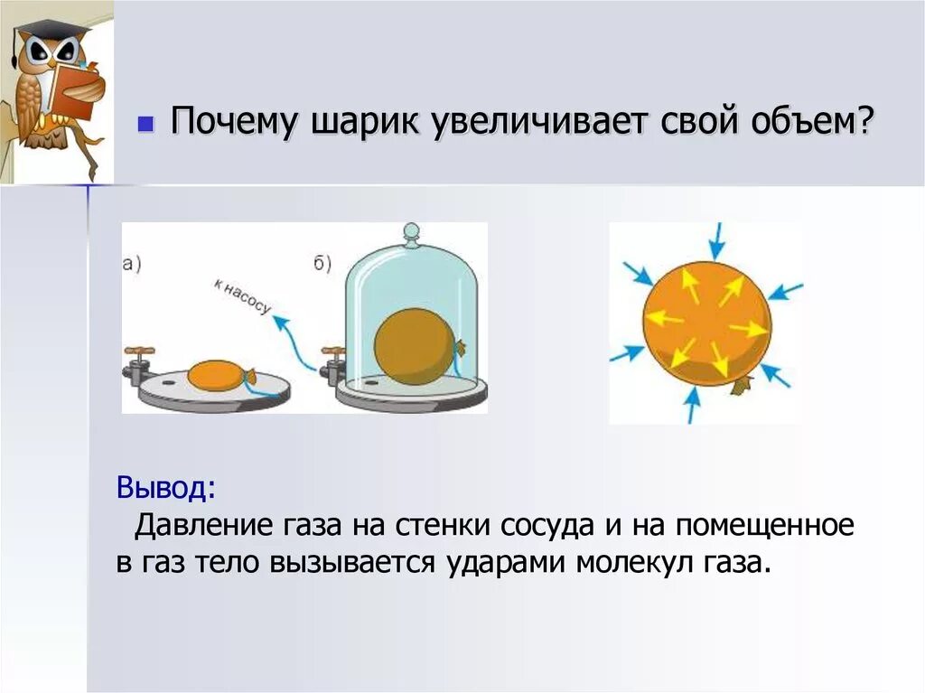 Давление газов рисунок. Давление газа опыт с шаром. Давление газа физика 7 класс. Рисунок давления газа в физике. Сильное давление газа