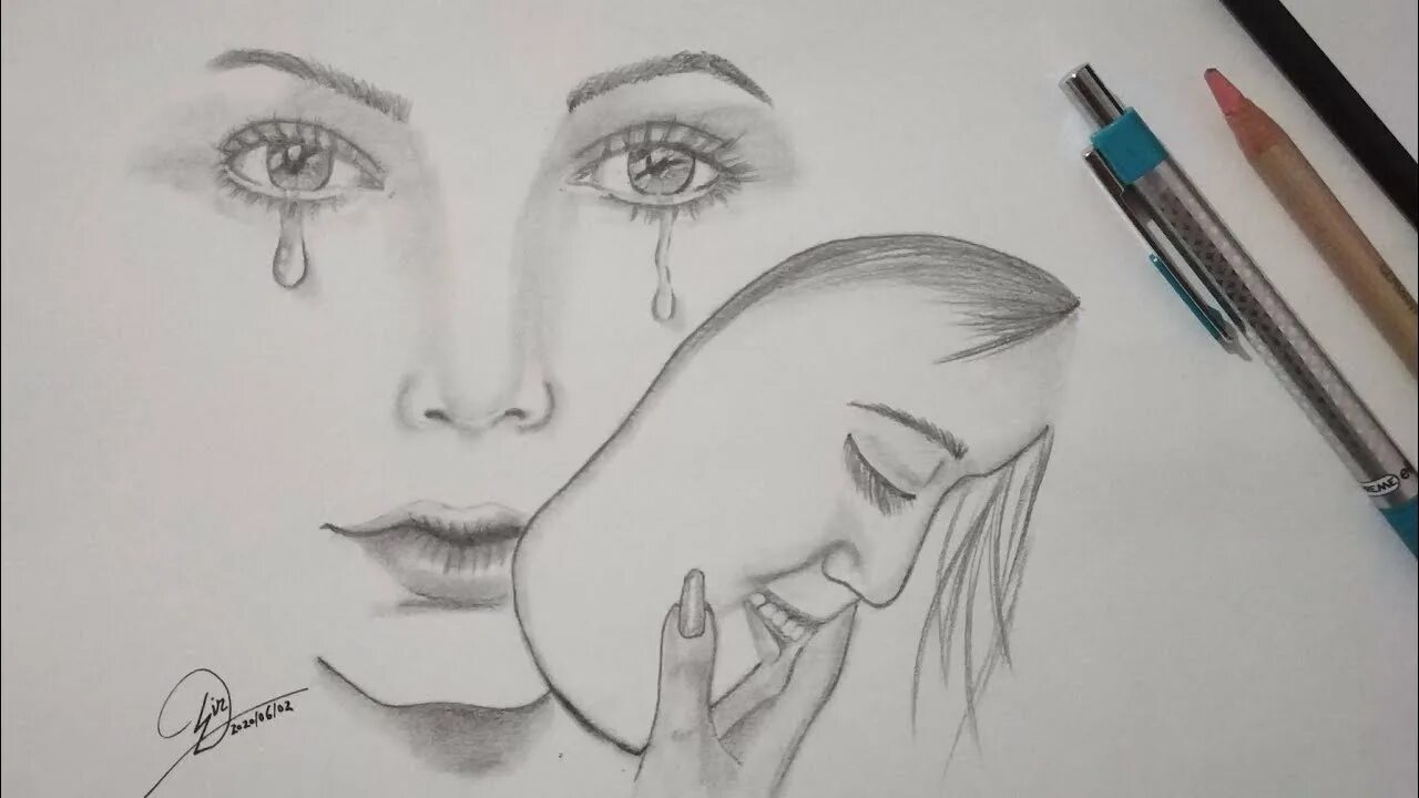 Draw mean. How to draw a Sad girl. Sad face Sketch. Sad girl draw. How to draw a girl face with Pencil Sketch Step by Step.