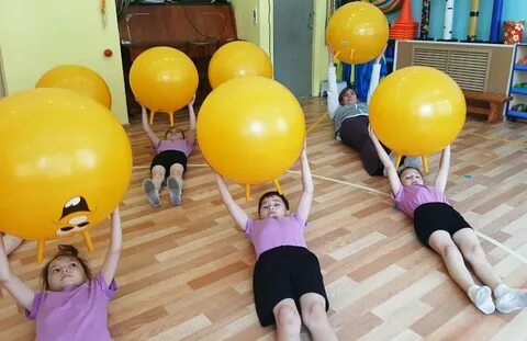 Фитбол гимнастика в детском саду