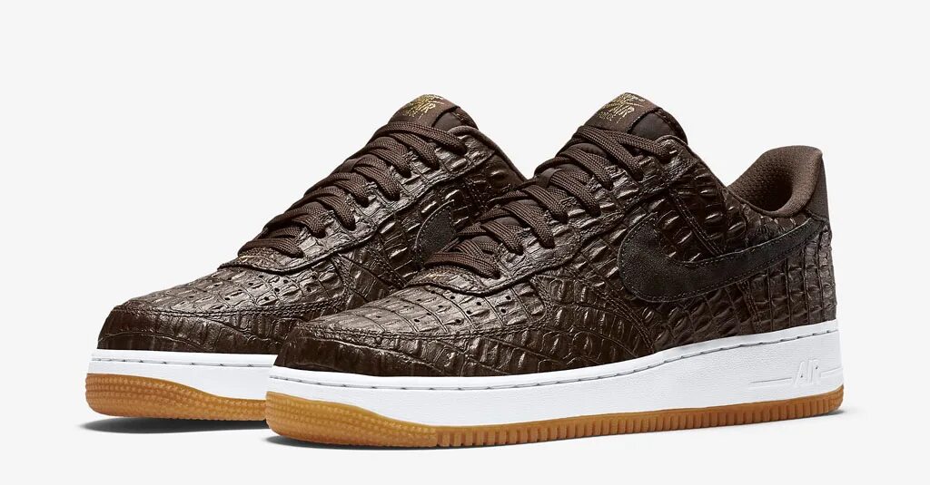 Nike Air Force 1 коричневые. Nike Air Force 1 Low Luxe. Nike Air Force 1 Crocodile. Nike Air Force 1 Low Brown.