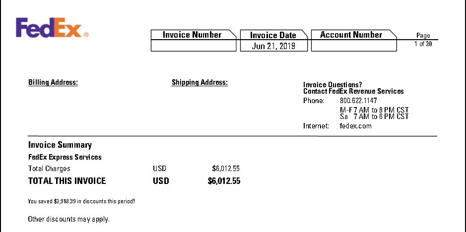 T me dhl receipt. Инвойс для ups. FEDEX Invoice. Инвойс с фрахтом. Контейнер в инвойсе.