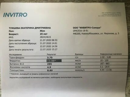 Как подготовиться к сдаче анализа на ферритин