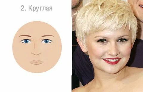 Стрижка лицо круглое и полное