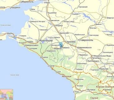 На карте новороссийск показать с городами