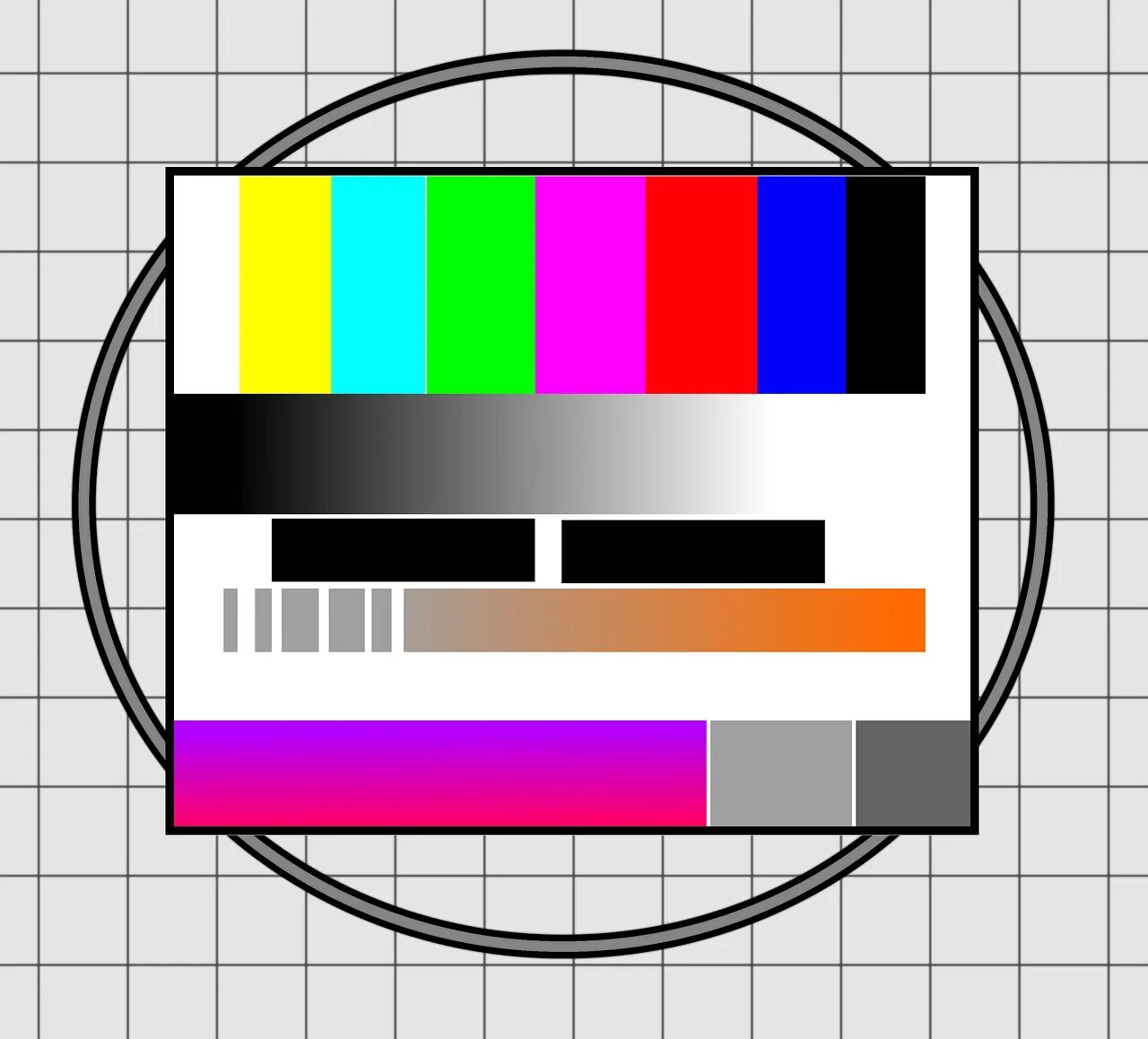 Test. Тестовое изображение. Сетка вещания телевидения. Тестовое изображение ТВ. Телевизионная заставка.