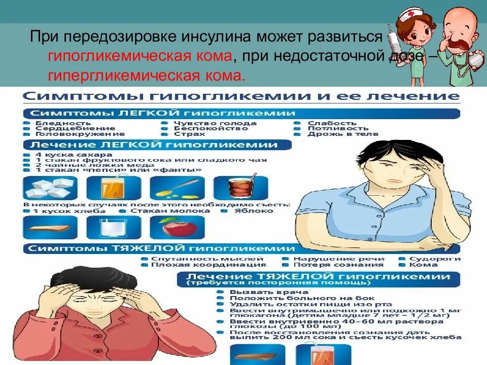 Помощь при передозировке препарата арма. При передозировке инсулина может развиться. гипергликемическая кома. введение инсулина при гипергликемической коме. инсулин при гипогликемической коме.
