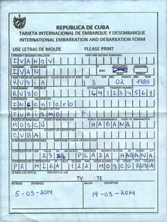 Куба правила въезда