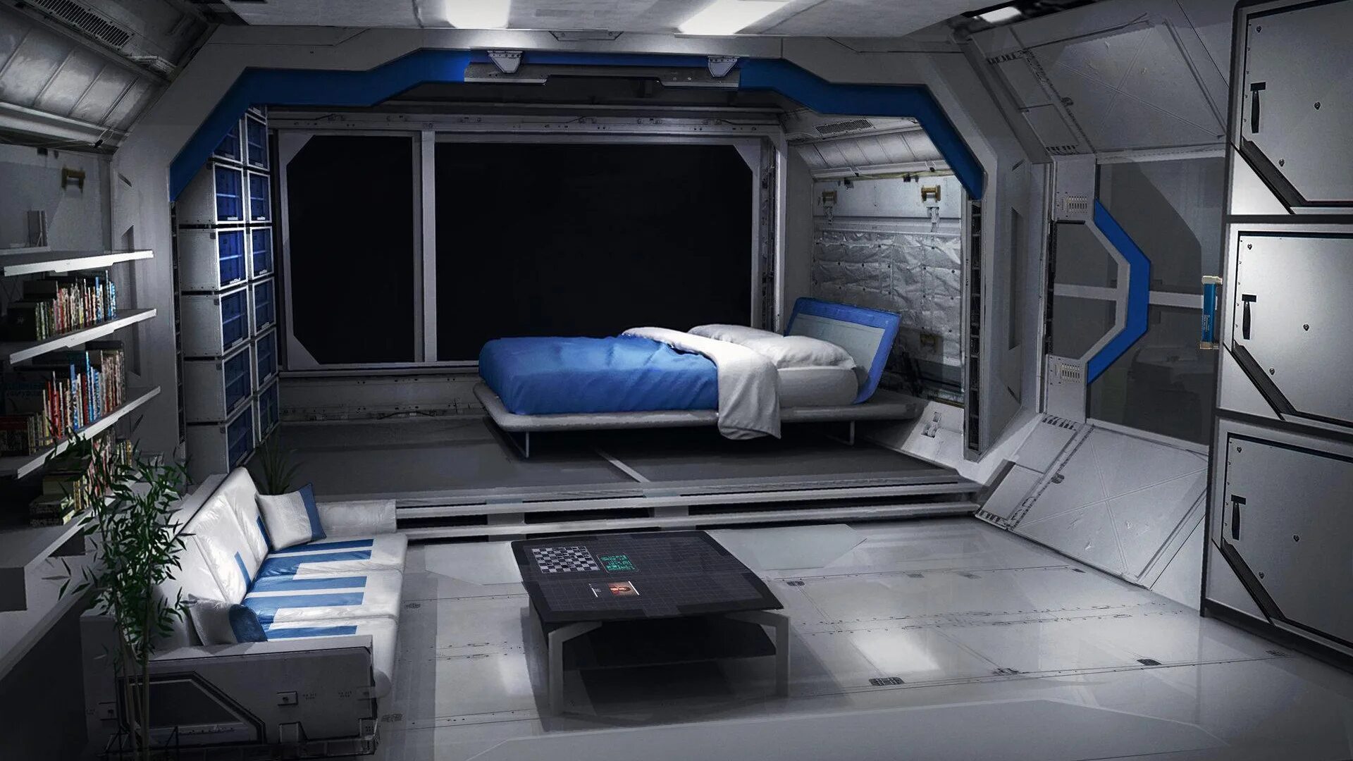 Каюта капитана стартрек. Sci fi комната. Fi design. Футуризм интерьер космического корабля. Заха хадид интерьеры.