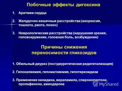 Интоксикация дигоксином