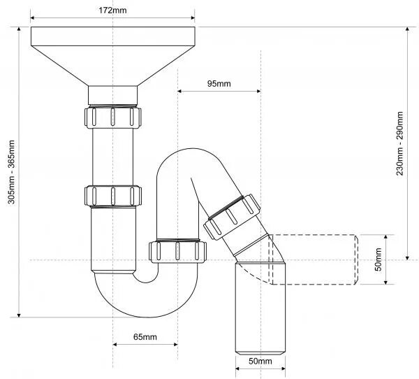 Сифон с разрывом струи hc8-fun. Воронка MCALPINE приемная овальная (170 ммх85 мм) выход 1 1/2" н. Сифон-ревизия двухоборотный Ду 50. Сифон с разрывом потока/струи 50 MCALPINE. Разрывы для моек
