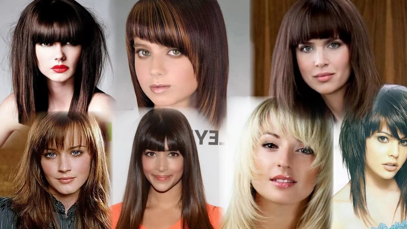 long bob hairstyles with bangs for straight hair Medium length hair cuts, Medium