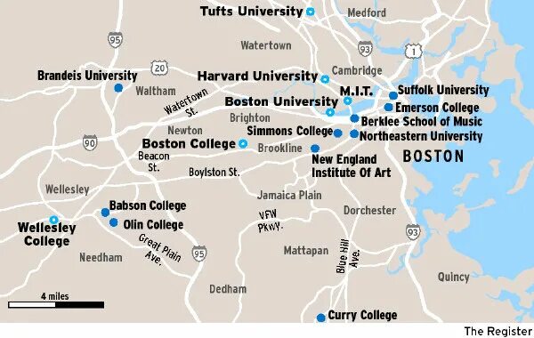 Гарвардский университет на карте. Гарвардский университет США Бостон. Гарвардский университет на карте США. Местоположение Гарвардского университета.