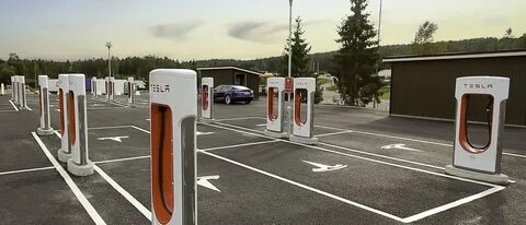Зарядные станции tesla