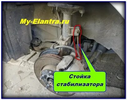 Замена стойки стабилизатора элантра