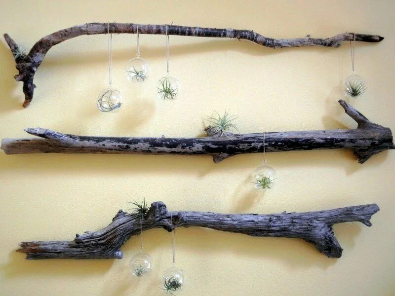 Holz Wandlampe NAGA 70cm x 70cm