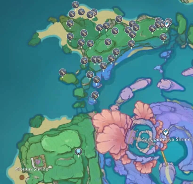 Малыш кудзирай геншин импакт. Малыш кудзирай инадзума. Где находится малыш кудзирай. Малыш кудзирай расположение. Малыш кудзирай сэйрай.