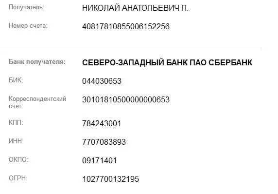 Пао сбербанк бик 044030653