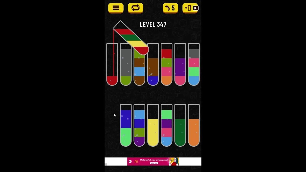 347 уровень. Level 114 water sort. уровень 725 water sort puzzle. level 117 water sort. water sort 2493.