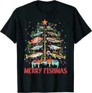 Amazon.com: fishing christmas shirt