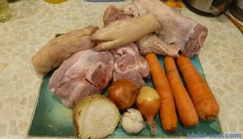 Ингредиенты для холодца