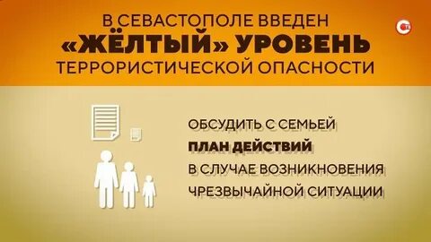Синий и желтый уровни террористической опасности устанавливаются